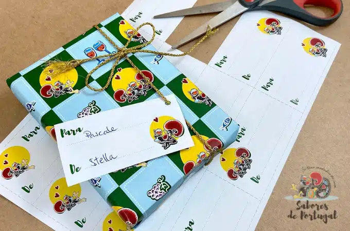 Printbaar cadeaupapier en cadeaulabels | SaboresDePortugal.nl Printbaar cadeaupapier en cadeaulabels | SaboresDePortugal.nl