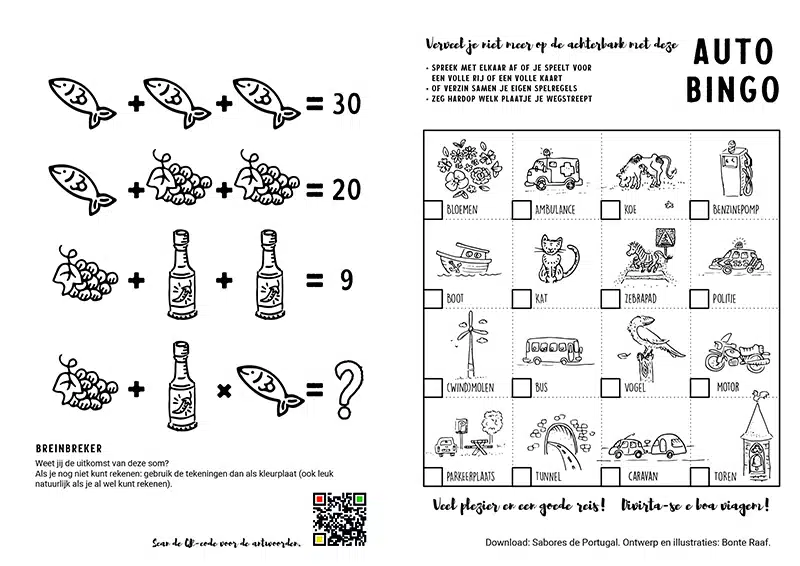 Breinbreker - #ChicoandGomezVakantiepuzzels | SaboresDePortugal.nl Sabores de Portugal Breinbreker | SaboresDePortugal.nl