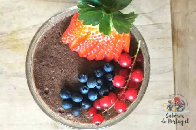 Mousse chocolate caseiro | SaboresDePortugal.nl Mousse chocolate caseiro | SaboresDePortugal.nl