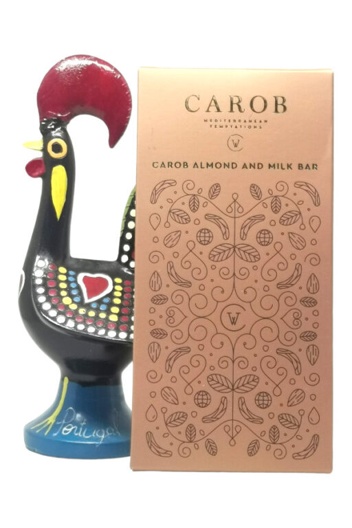 Carob World Carob Almond and Milk Bar 80 gram | SaboresDePortugal.nl