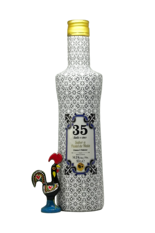 Licor 35 - Pastel de Nata Likeur | Edição Limitada Azulejo | 50cl | SaboresDePortugal.nl