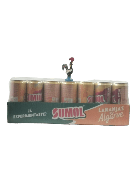 Sumol Laranja do Algarve | Sinaasappel uit de Algarve Blik 33cl (24 stuks) | SaboresDePortugal.nl