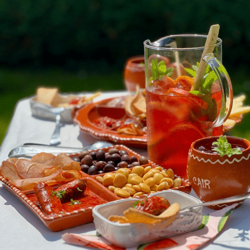 Portugese sangria met Shiso + Kaffir gin RC