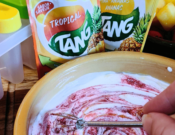 Tropical yoghurtijsjes met TANG en honing 2
