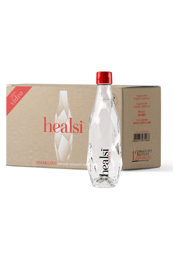 Healsi Sparkling Water 400 ml Glas Doos 12