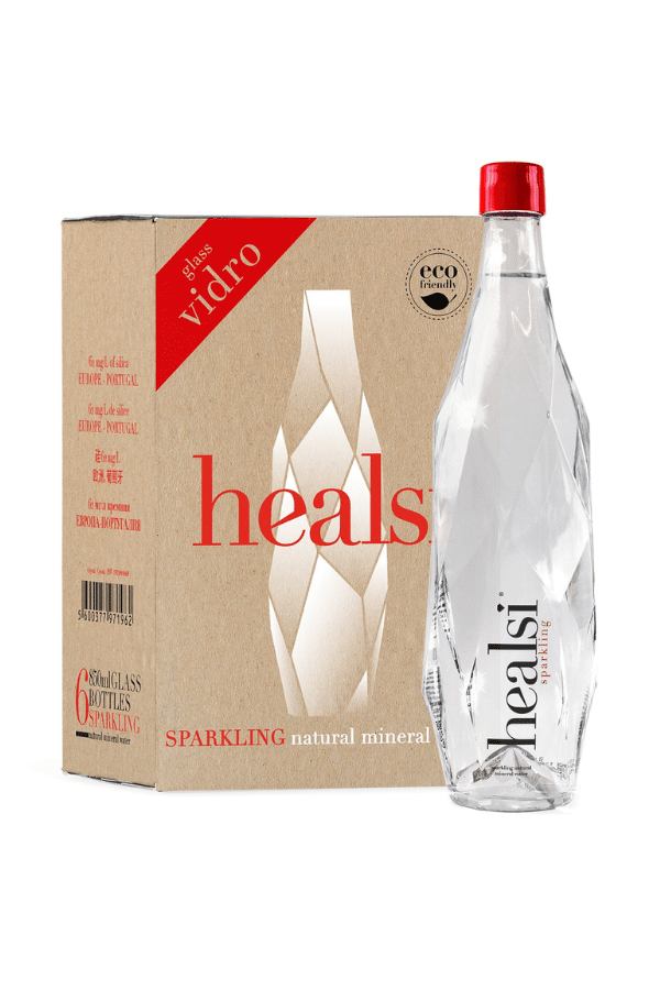 Healsi Mineraalwater Bruisend 850 ml Glas – Doos 6 stuks